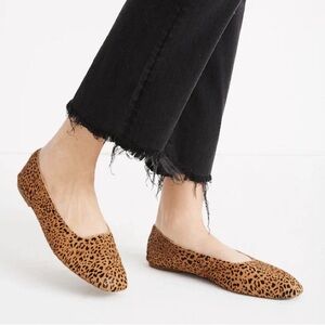 Madewell The Cory Flat in Leopard Calf Hair AE219 • 8